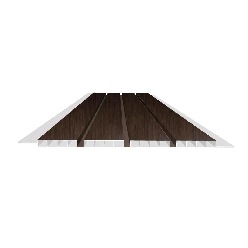 POLYWOOD PANELLING PPN1223-HP51501-9 BROWN OAK PVC 3 GROOVE LAMINATED